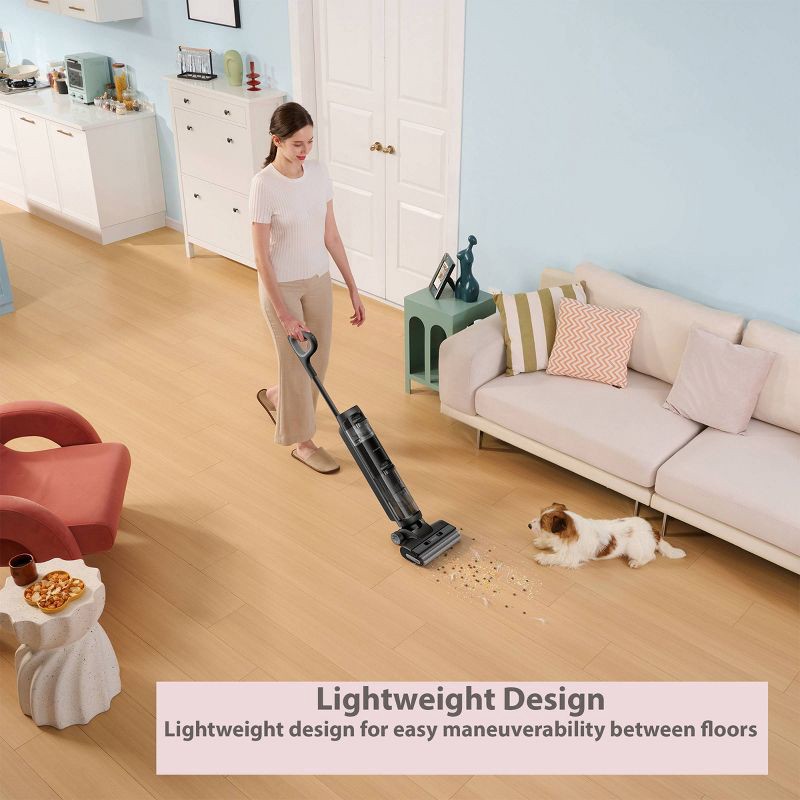 slide 3 of 8, Dreame K20 Pro Wet and Dry Vacuum Black: Bagless, Rechargeable, HEPA Filter, Self-Cleaning, Hardwood & Hard Floor Use, 1 ct