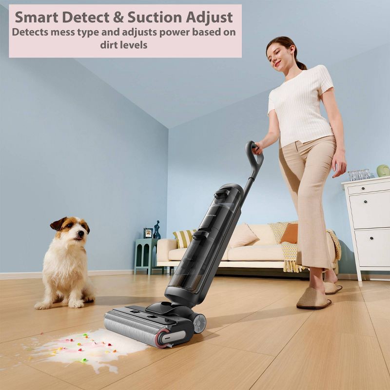 slide 8 of 8, Dreame K20 Pro Wet and Dry Vacuum Black: Bagless, Rechargeable, HEPA Filter, Self-Cleaning, Hardwood & Hard Floor Use, 1 ct