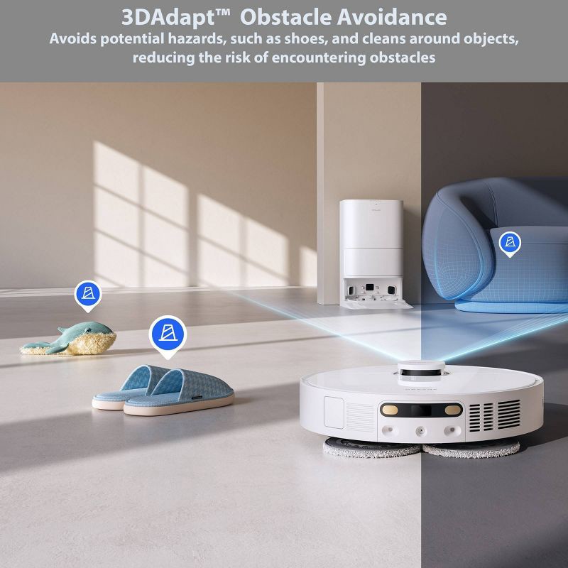slide 8 of 12, Dreame E30 Ultra Robot Vacuum and Mop White, 1 ct