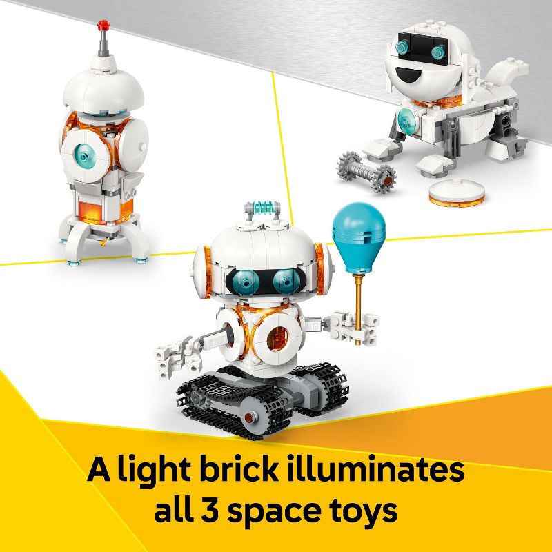 slide 4 of 6, LEGO Creator 3 in 1 Space Robot Building Toy with 3 Options, Robot, Spaceship or Robot Dog 31164, 1 ct