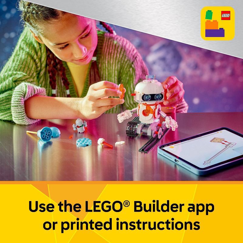 slide 6 of 6, LEGO Creator 3 in 1 Space Robot Building Toy with 3 Options, Robot, Spaceship or Robot Dog 31164, 1 ct