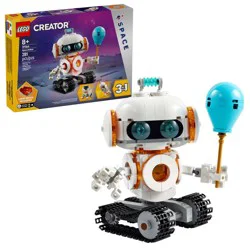 LEGO Creator 3 in 1 Space Robot Building Toy with 3 Options, Robot, Spaceship or Robot Dog 31164