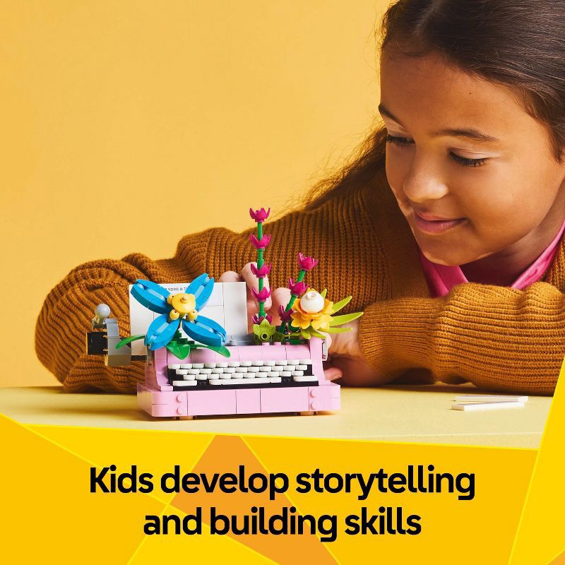 slide 5 of 7, LEGO Creator 3 in 1 Typewriter with Flowers Building Toy with 3 Options Flowerpot or Keytar 31169, 1 ct