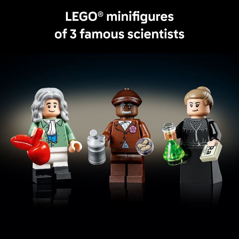 slide 5 of 7, LEGO Ideas The Evolution of STEM Building Set with Scientist Minifigures 21355, 1 ct