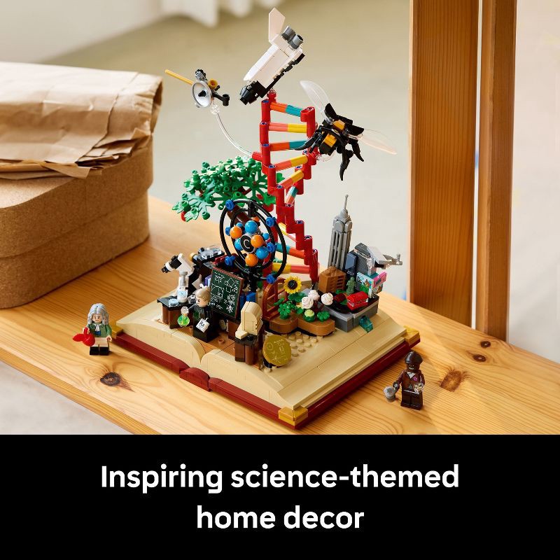slide 6 of 7, LEGO Ideas The Evolution of STEM Building Set with Scientist Minifigures 21355, 1 ct