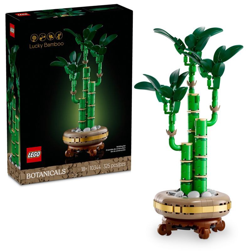 slide 1 of 6, LEGO Botanicals Lucky Bamboo Building Set for Adults, Decor for Home or Office 10344, 1 ct