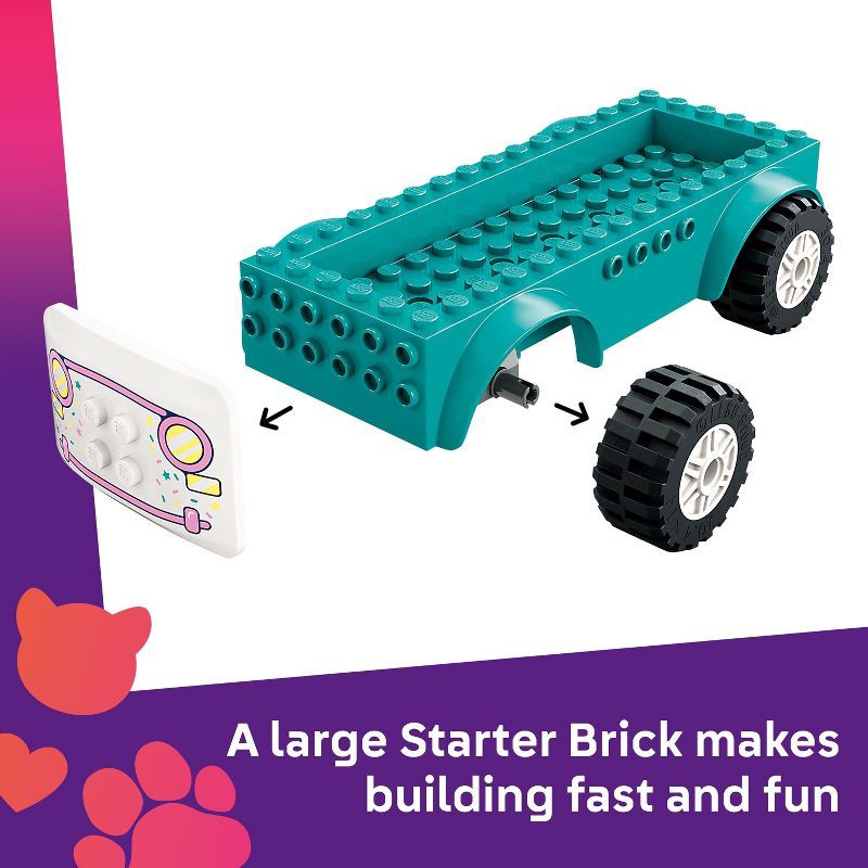 slide 3 of 6, LEGO Friends Heartlake City Ice Cream Truck Preschool Building Blocks 42644, 1 ct