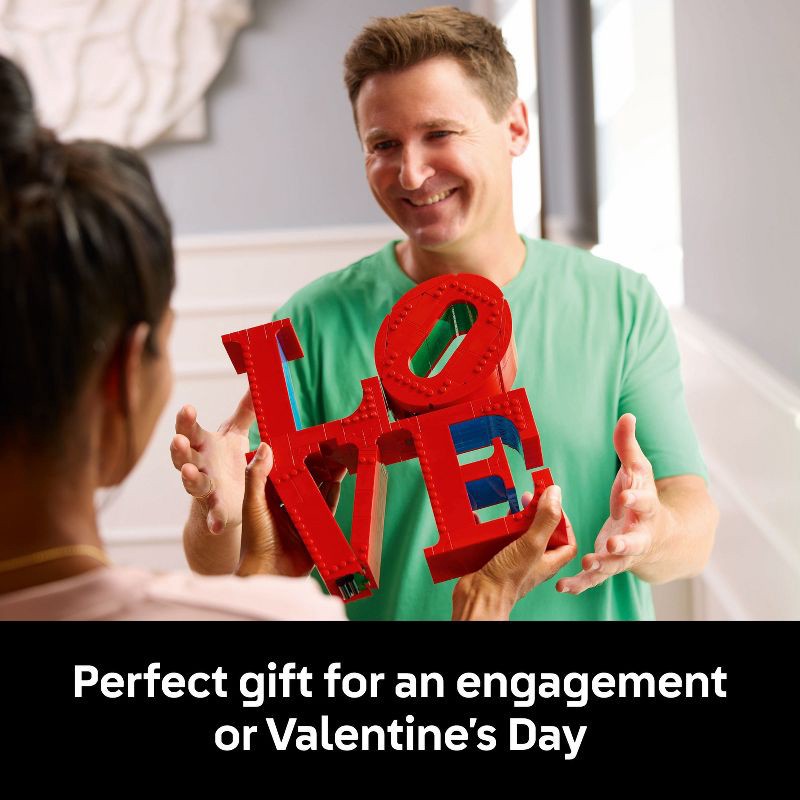 slide 7 of 7, LEGO Art LOVE Collectible Building Set, Home Decor Gift Idea 31214, 1 ct