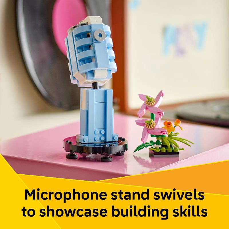 slide 3 of 7, LEGO Creator 3 in 1 Record Player with Flowers, 3 Building Options, Record Player, Radio, or Microphone, Christmas Gift for Kids' - 31172, 1 ct