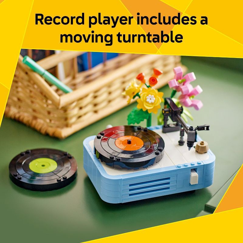 slide 4 of 7, LEGO Creator 3 in 1 Record Player with Flowers, 3 Building Options, Record Player, Radio, or Microphone, Christmas Gift for Kids' - 31172, 1 ct