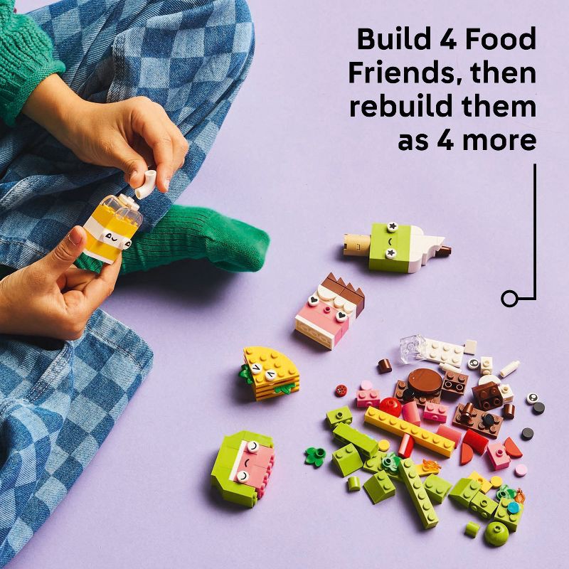 slide 5 of 6, LEGO Classic Creative Food Friends Building Toy, Pretend Play Food 11039, 1 ct