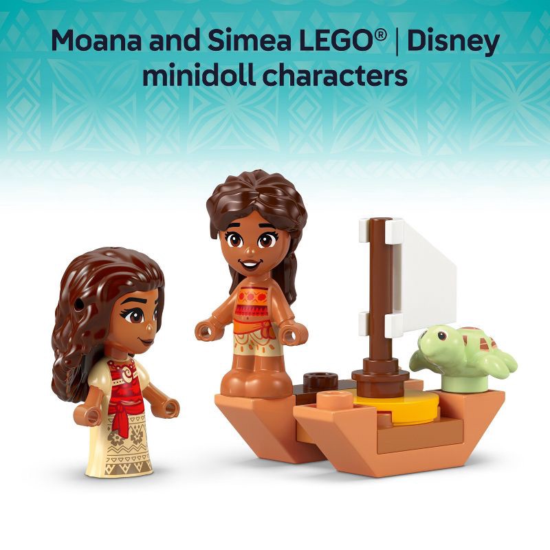 slide 6 of 6, LEGO Disney Moana's Island Fun Building Toy Princess Playset 43260, 1 ct