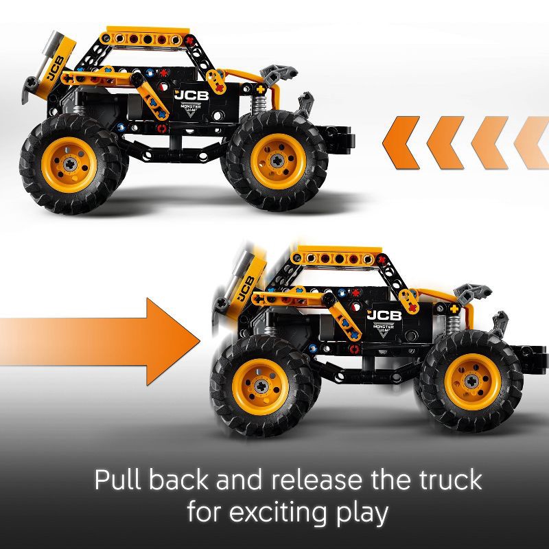 slide 3 of 6, LEGO Technic Monster Jam DIGatron Pull-Back Monster Truck Building Toy 42199, 1 ct