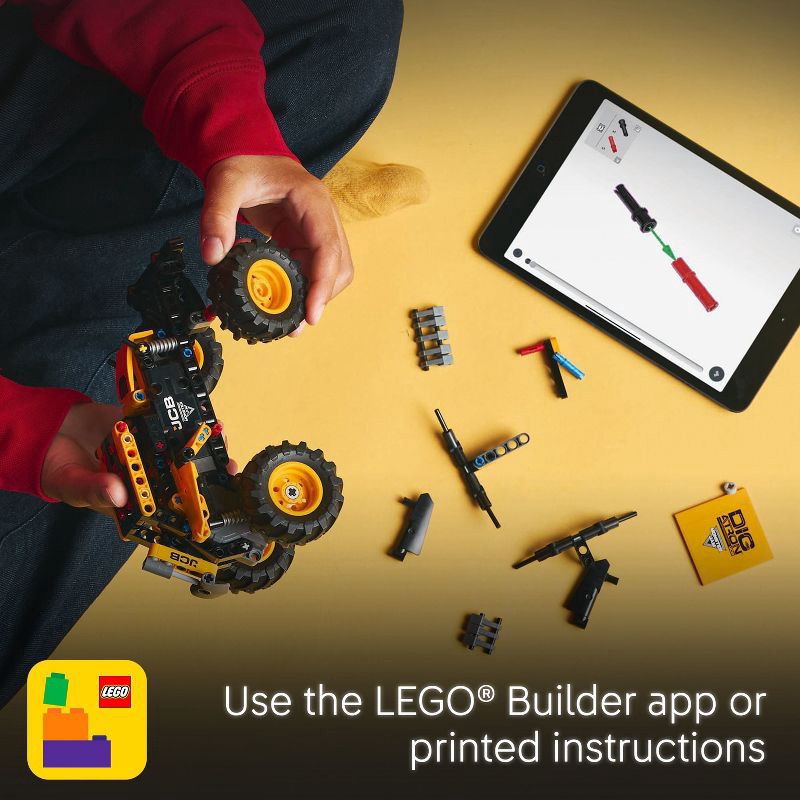 slide 6 of 6, LEGO Technic Monster Jam DIGatron Pull-Back Monster Truck Building Toy 42199, 1 ct