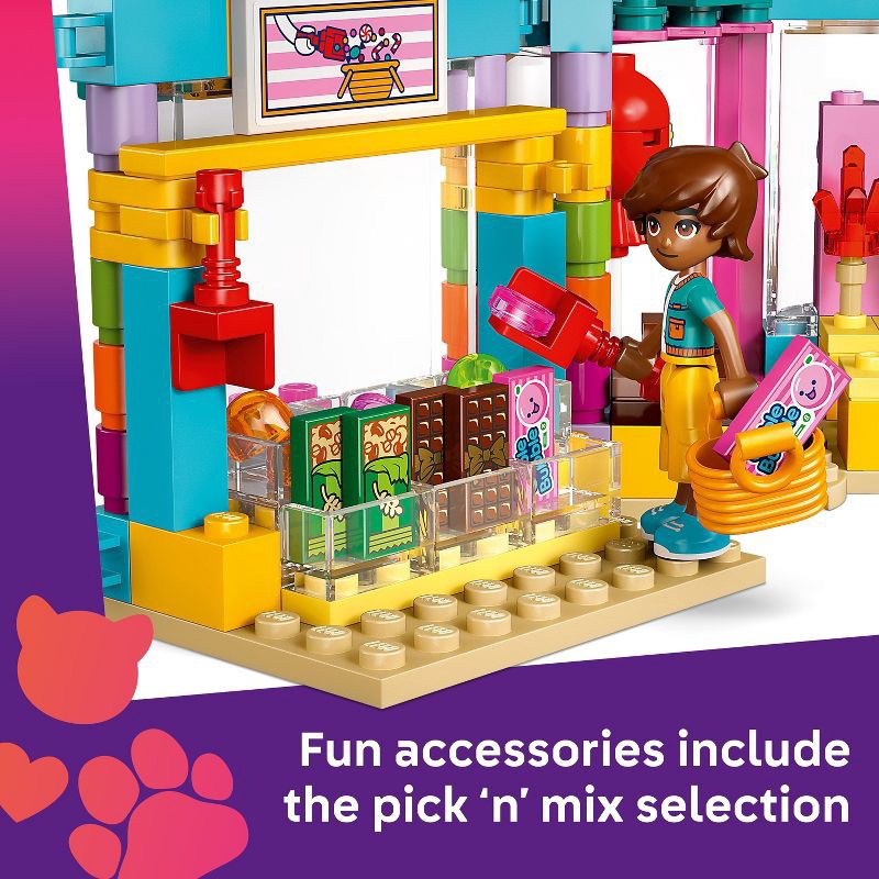 slide 3 of 6, LEGO Friends Heartlake City Candy Store Pretend Play Building Toy 42649, 1 ct