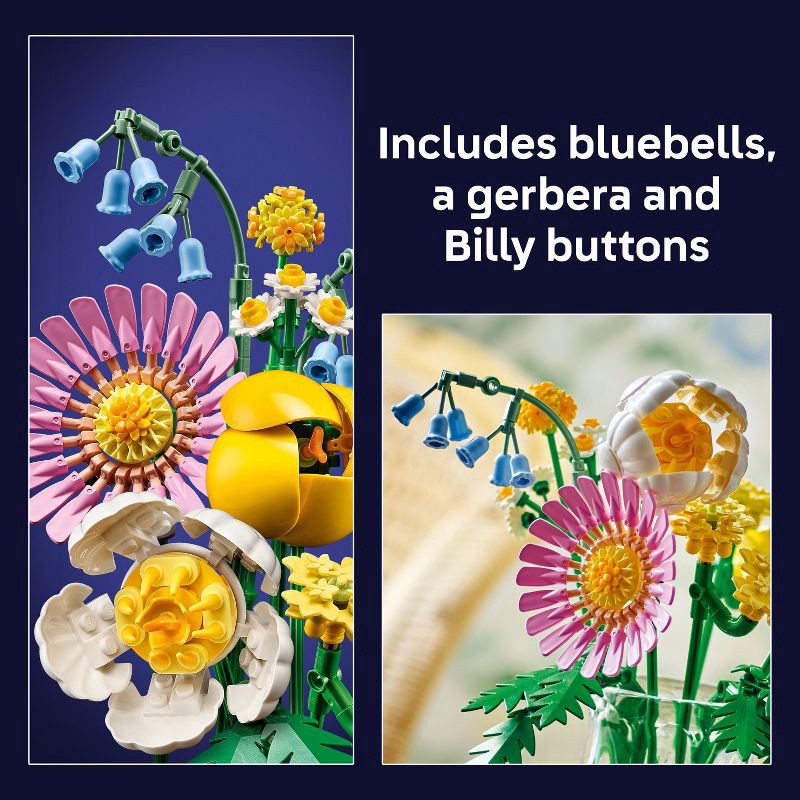 slide 4 of 7, LEGO Botanicals Petite Sunny Bouquet Flower Building Set 10347, 1 ct