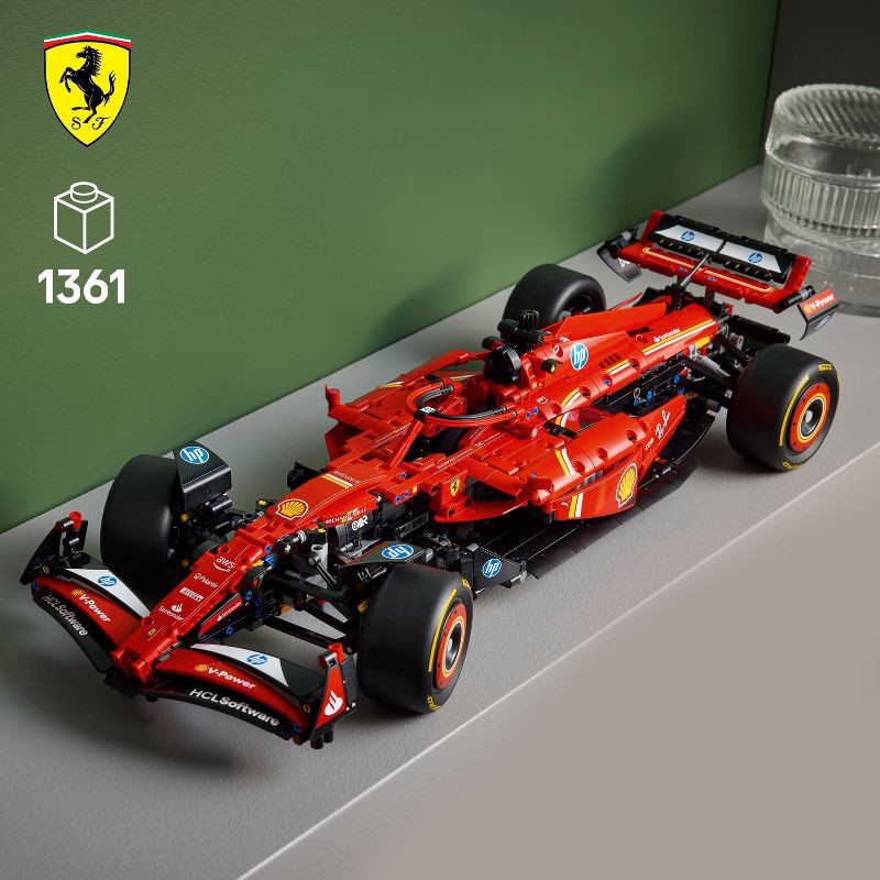 slide 2 of 6, LEGO Technic Ferrari SF-24 F1 Car Model Kit for Adult F1 Fans 42207, 1 ct