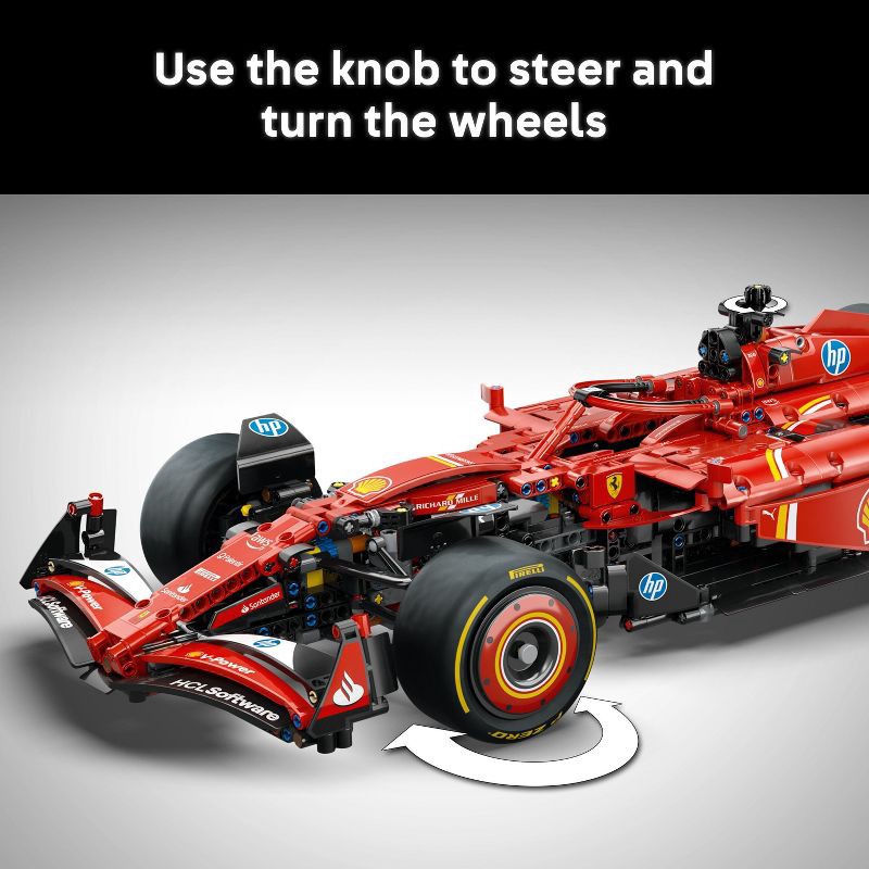 slide 5 of 6, LEGO Technic Ferrari SF-24 F1 Car Model Kit for Adult F1 Fans 42207, 1 ct