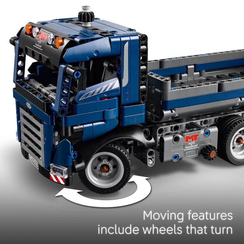slide 3 of 7, LEGO Technic Tipping Dump Truck Building Toy 42203, 1 ct