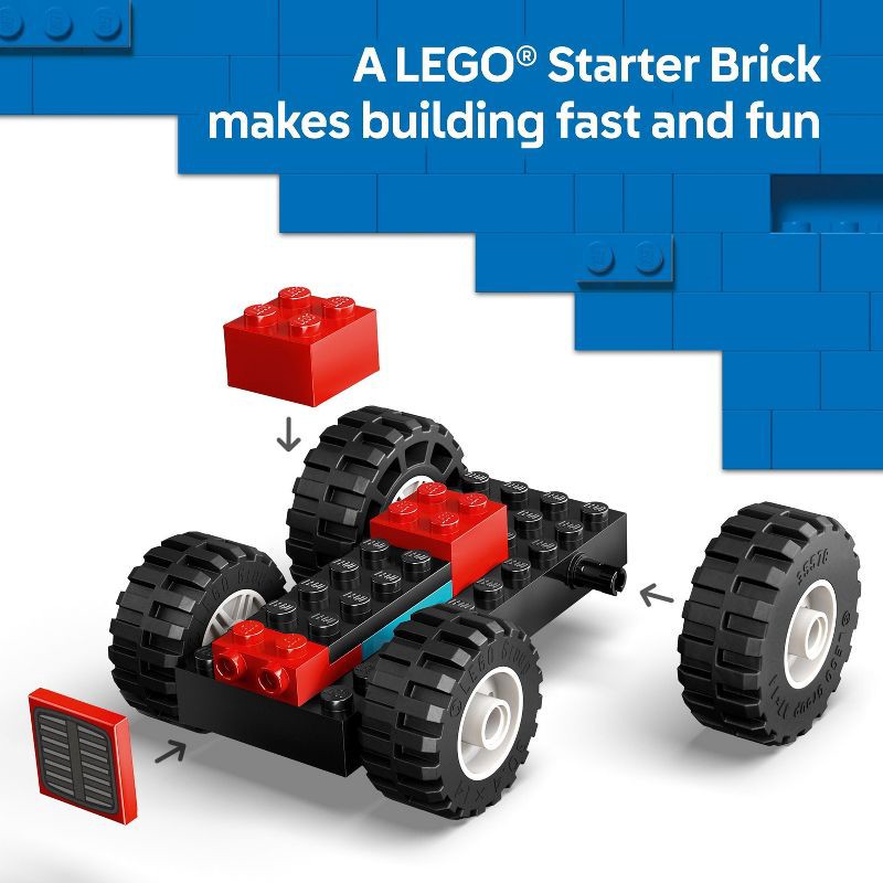 slide 3 of 6, LEGO City Red Farm Tractor with Trailer & Sheep Toddler Learning Building Toy 60461, 1 ct