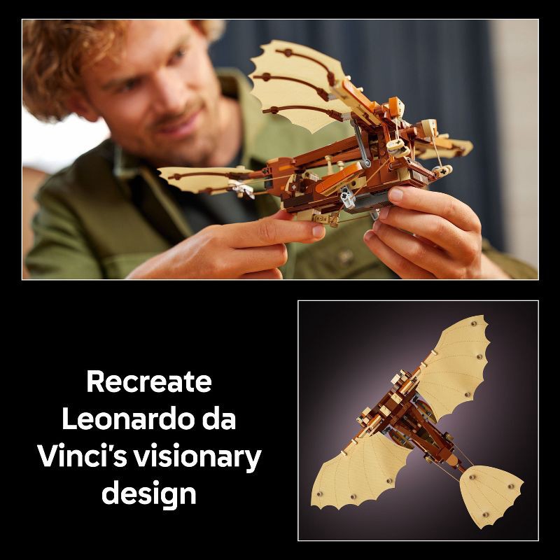 slide 4 of 6, LEGO Icons Leonardo da Vinci's Flying Machine Ornithopter Building Set for Adults 10363, 1 ct