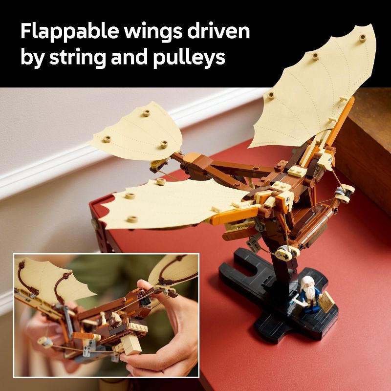 slide 5 of 6, LEGO Icons Leonardo da Vinci's Flying Machine Ornithopter Building Set for Adults 10363, 1 ct