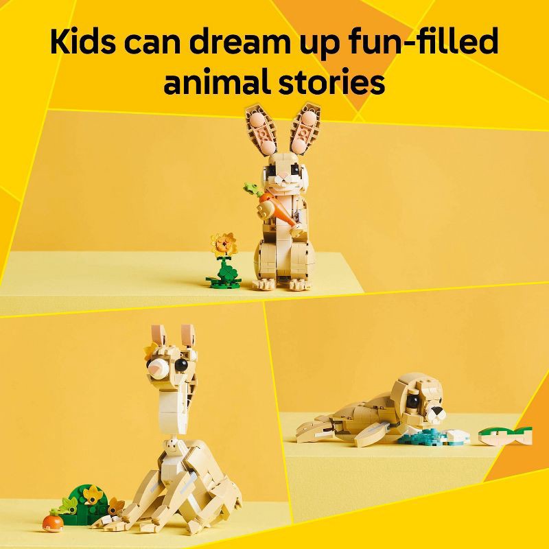 slide 3 of 6, LEGO Creator 3 in 1 Cute Bunny Building Toy with 3 Build Options, Bunny, Seal or Llama 31162, 1 ct