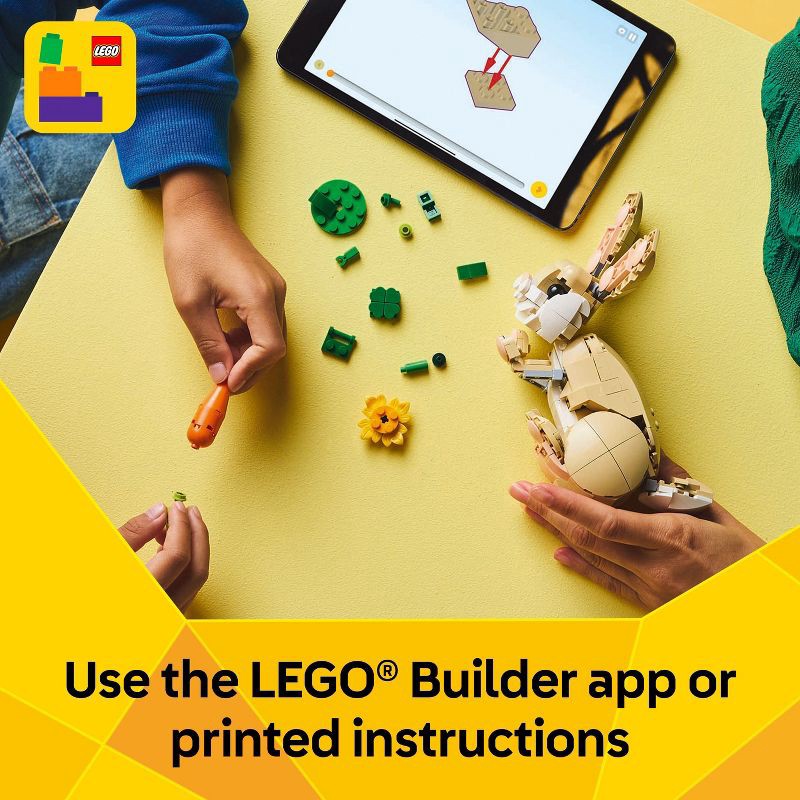 slide 6 of 6, LEGO Creator 3 in 1 Cute Bunny Building Toy with 3 Build Options, Bunny, Seal or Llama 31162, 1 ct