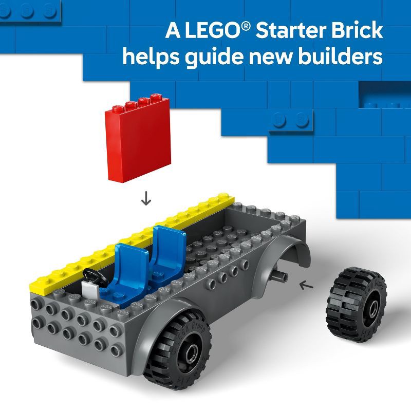 slide 3 of 6, LEGO City Fire Ladder Truck Toddler Building Toy with 2 Firefighter Minifigures 60463, 1 ct