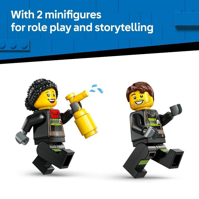 slide 6 of 6, LEGO City Fire Ladder Truck Toddler Building Toy with 2 Firefighter Minifigures 60463, 1 ct