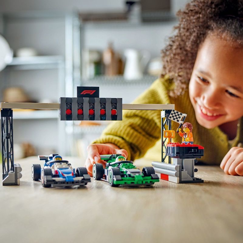 slide 2 of 6, LEGO City F1 Grid with VCARB & Sauber Race Cars Toy 60474, 1 ct