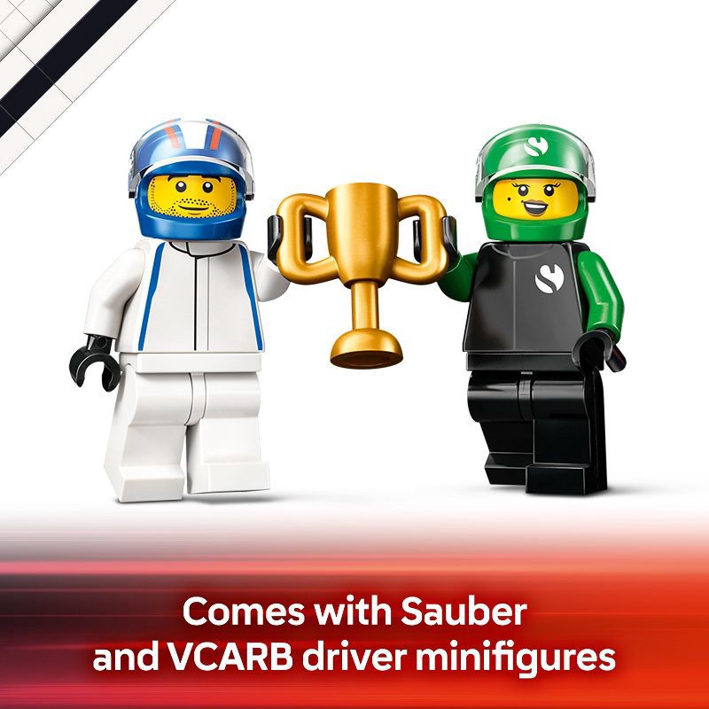 slide 5 of 6, LEGO City F1 Grid with VCARB & Sauber Race Cars Toy 60474, 1 ct