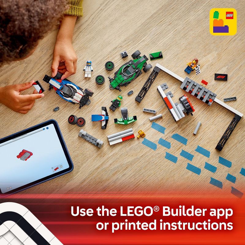 slide 6 of 6, LEGO City F1 Grid with VCARB & Sauber Race Cars Toy 60474, 1 ct