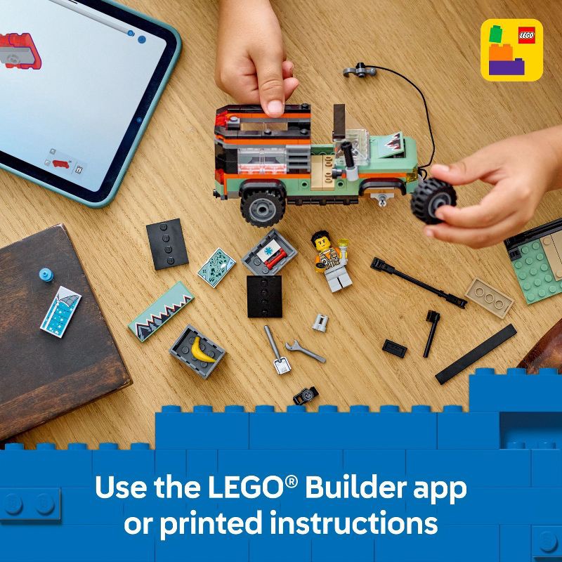 slide 7 of 7, LEGO City Off-Road 4x4 Mountain Truck Building Toy 60447, 1 ct