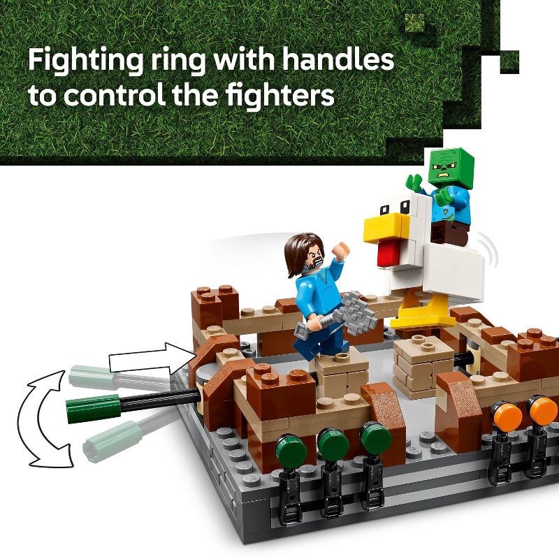 slide 3 of 6, LEGO Minecraft Woodland Mansion Fighting Ring 21272, 1 ct