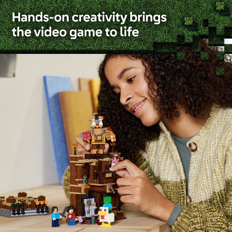 slide 5 of 6, LEGO Minecraft Woodland Mansion Fighting Ring 21272, 1 ct