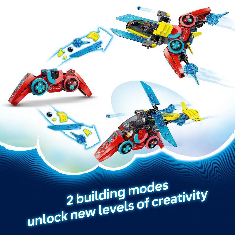 slide 3 of 6, LEGO DREAMZzz Cooper's Gaming Controller Jet Building Toy with 2 Build Options 71489, 1 ct