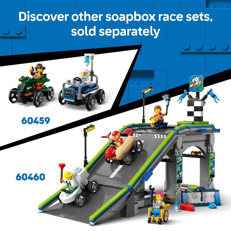 slide 6 of 7, LEGO City Airplane vs. Hospital Bed Race Car Pack Building Toy 60459, 1 ct