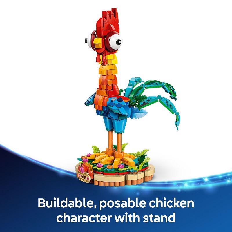 slide 3 of 6, LEGO Disney Moana 2 Heihei Buildable Animal Model Kit 43272, 1 ct
