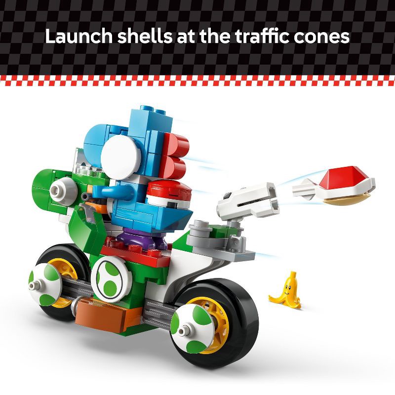 slide 4 of 6, LEGO Super Mario Kart Yoshi Bike Building Toy 72031, 1 ct