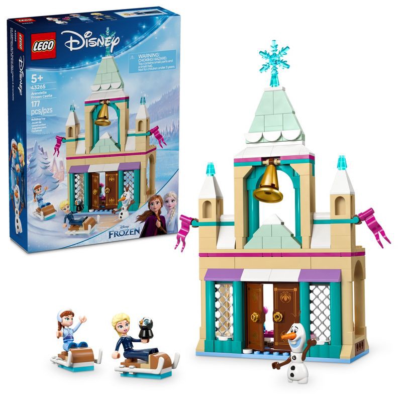 slide 1 of 6, LEGO Disney Frozen Arendelle Frozen Castle Building Toy with Princess Anna & Elsa 43265, 1 ct