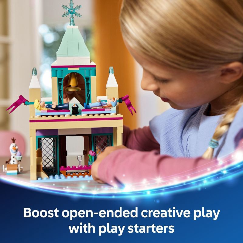slide 5 of 6, LEGO Disney Frozen Arendelle Frozen Castle Building Toy with Princess Anna & Elsa 43265, 1 ct