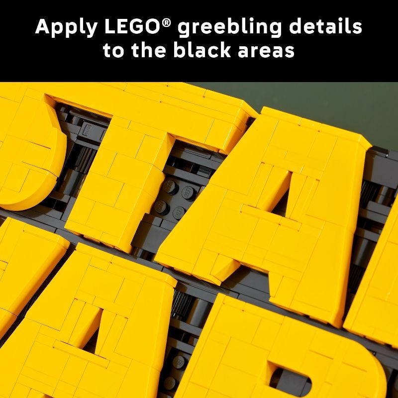 slide 5 of 7, LEGO Star Wars Brick-Built Star Wars Logo, Collectible Building Kit 75407, 1 ct