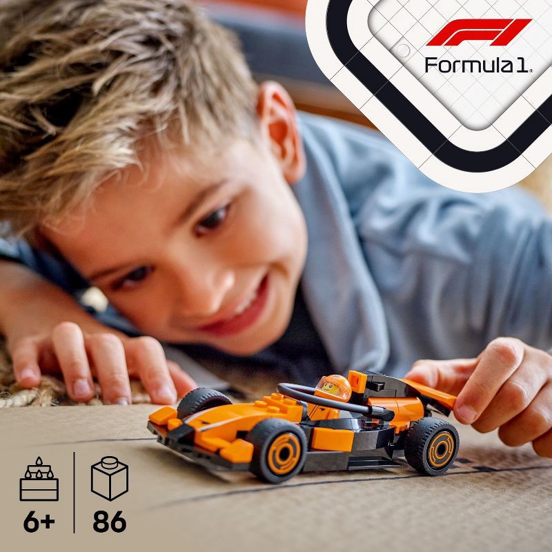 slide 2 of 7, LEGO City F1 Driver with McLaren Race Car Model Racing Playset 60442, 1 ct