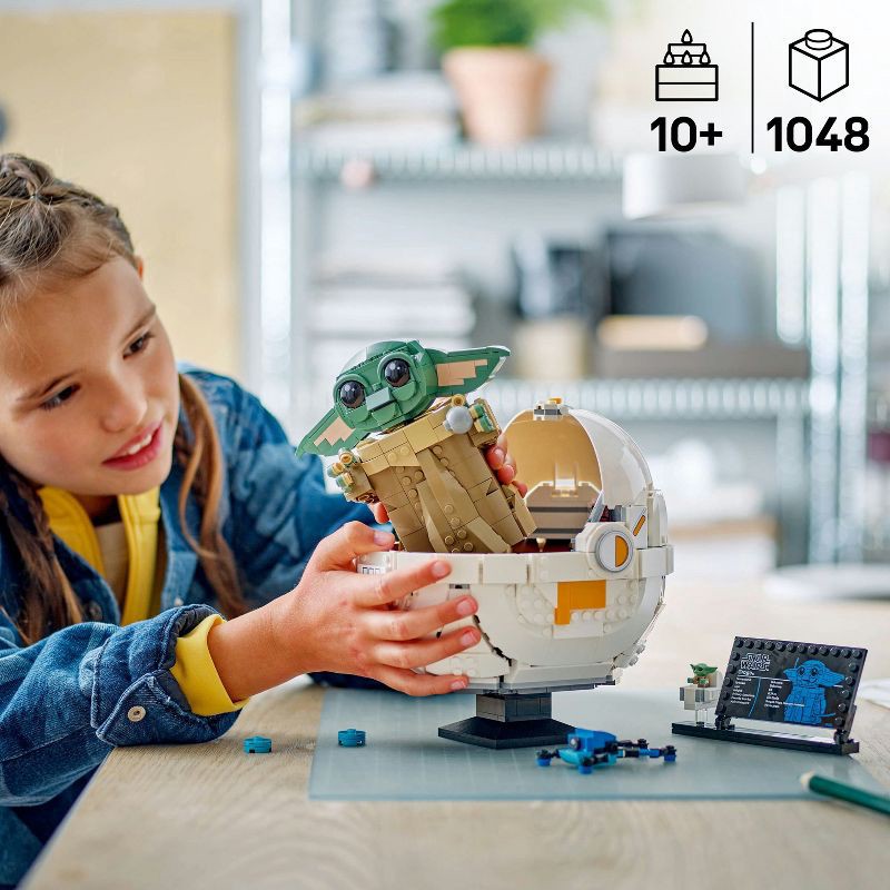 slide 2 of 6, LEGO Star Wars The Mandalorian: Grogu with Hover Pram Buildable Toy Figure 75403, 1 ct