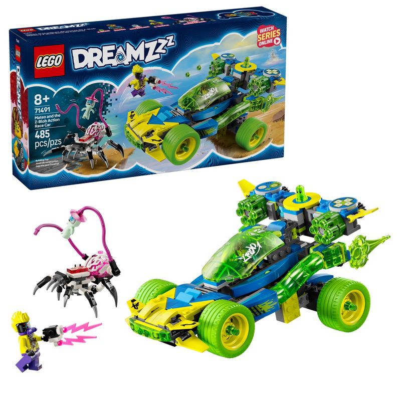 slide 1 of 6, LEGO DREAMZzz Mateo and the Z-Blob Action Race Car Building Toy 71491, 1 ct