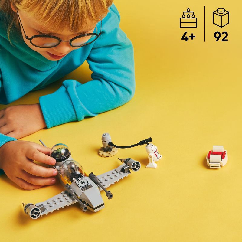 slide 2 of 6, LEGO Star Wars The Mandalorian Mando and Grogu's N-1 Starfighter Toddler Building Toy 75410, 1 ct