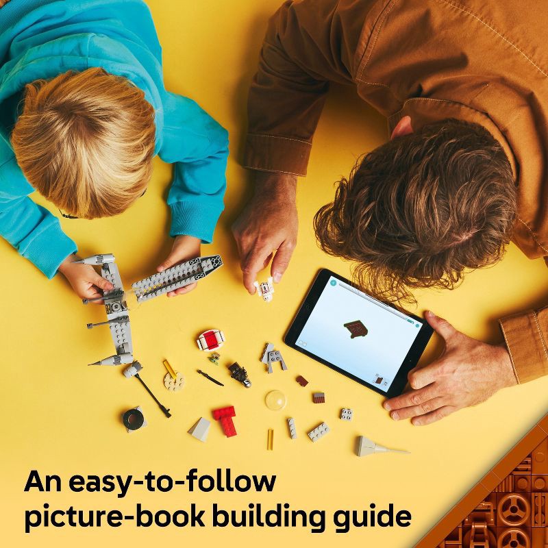 slide 4 of 6, LEGO Star Wars The Mandalorian Mando and Grogu's N-1 Starfighter Toddler Building Toy 75410, 1 ct