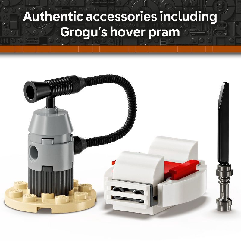 slide 6 of 6, LEGO Star Wars The Mandalorian Mando and Grogu's N-1 Starfighter Toddler Building Toy 75410, 1 ct