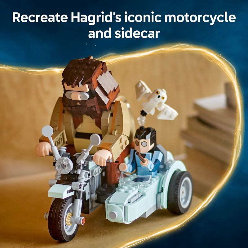 slide 3 of 6, LEGO Harry Potter Hagrid & Harry's Motorcycle Ride Building Toy 76443, 1 ct